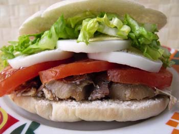 Pitas rellenas de sardina
